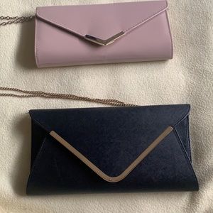 2 shoulder/clutch handbags